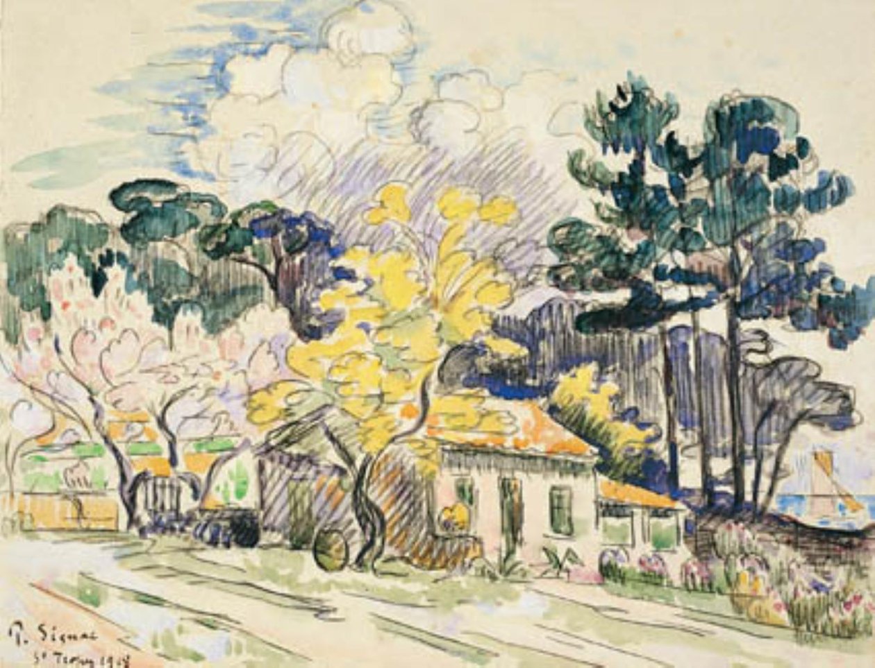 Saint Tropez. O Galpão (?) de Paul Signac