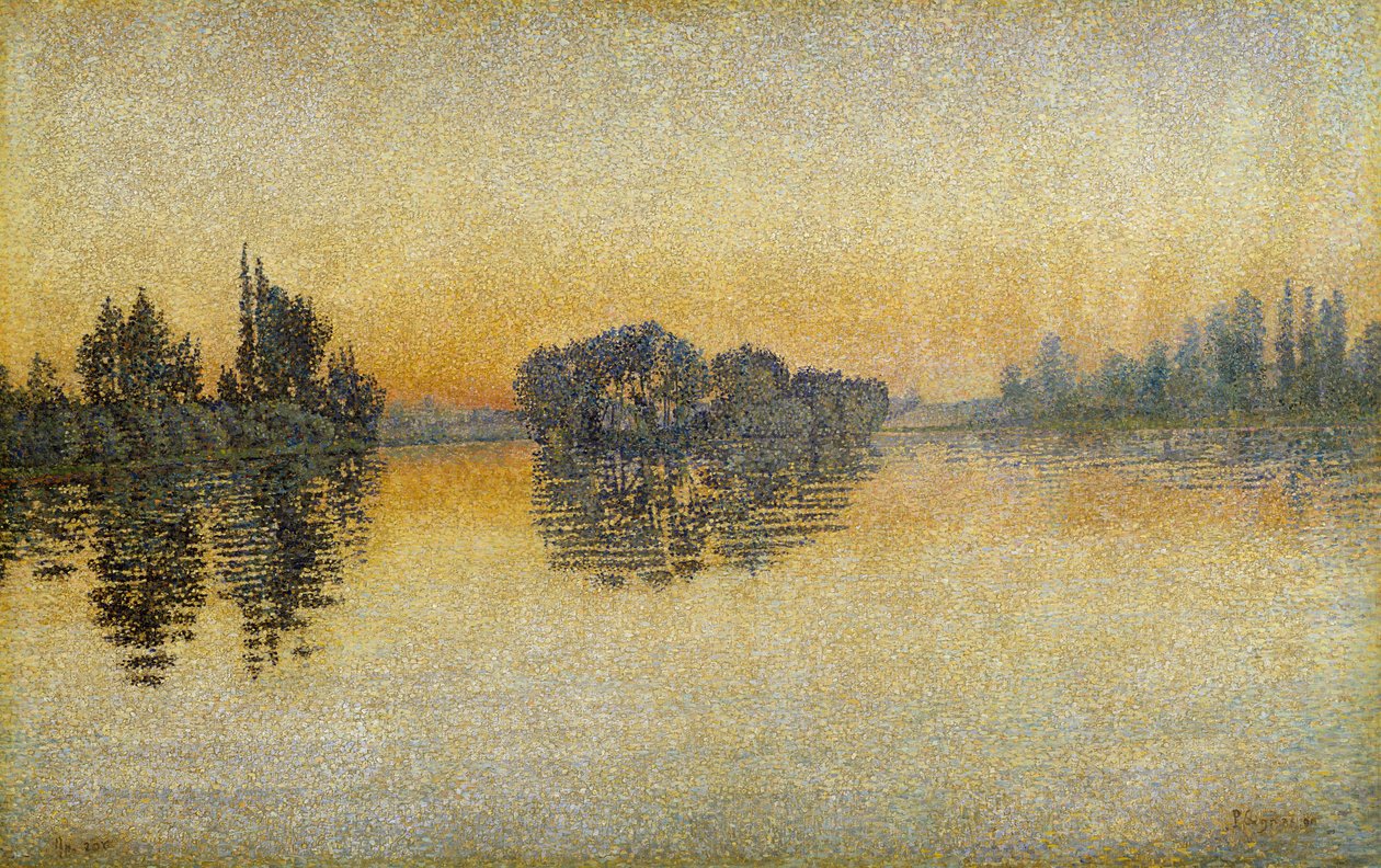 Pôr do sol, Herblay de Paul Signac