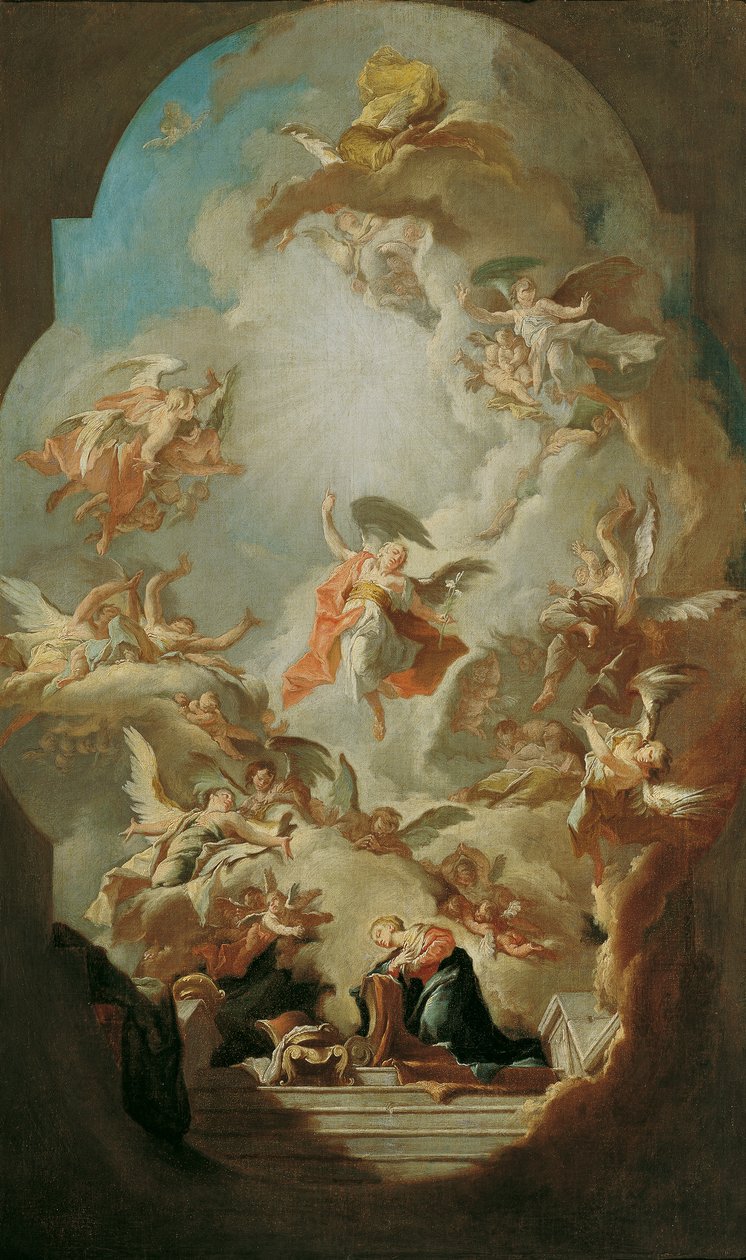 A Anunciação a Maria de Paul Troger