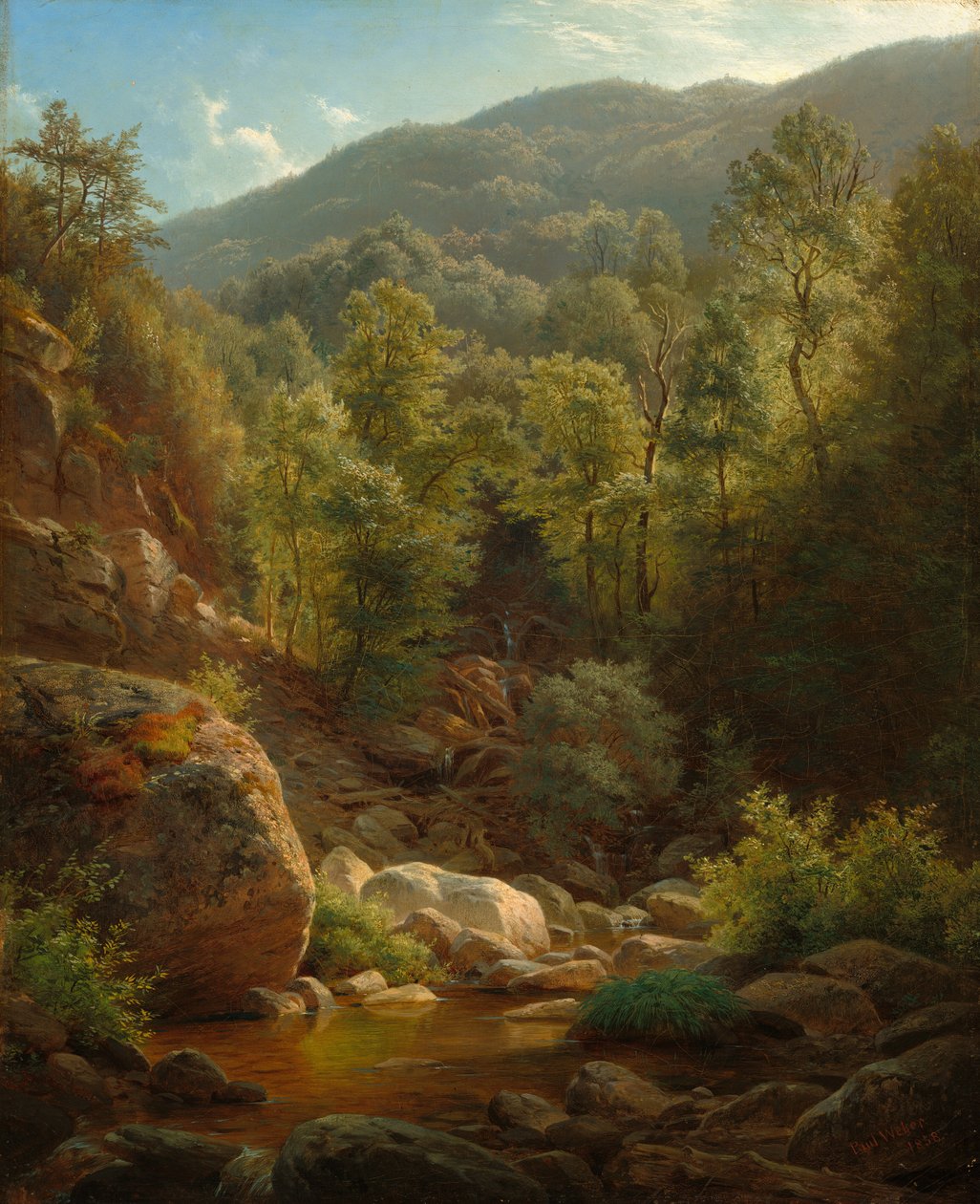 Cena nas Catskills, 1858. de Paul Weber