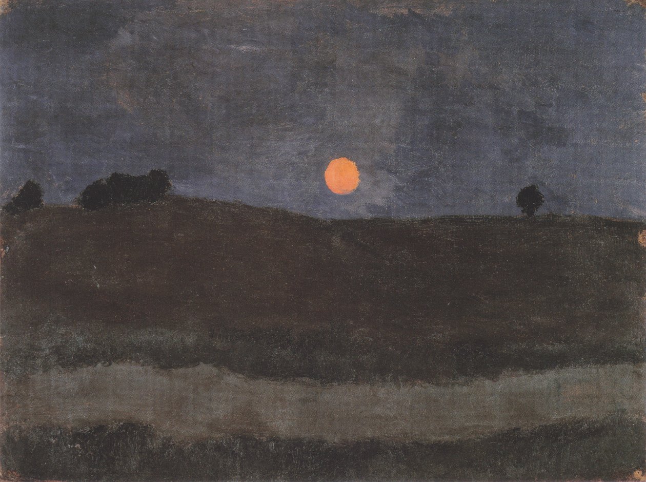 Lua sobre a paisagem de Paula Modersohn Becker