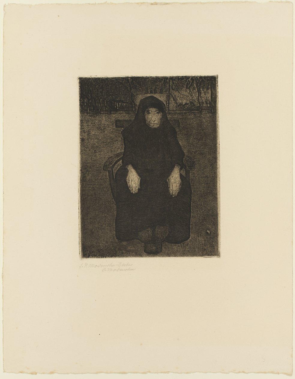 Velha Sentada de Paula Modersohn Becker