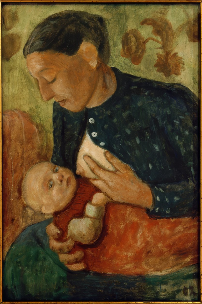 Mãe amamentando de Paula Modersohn Becker