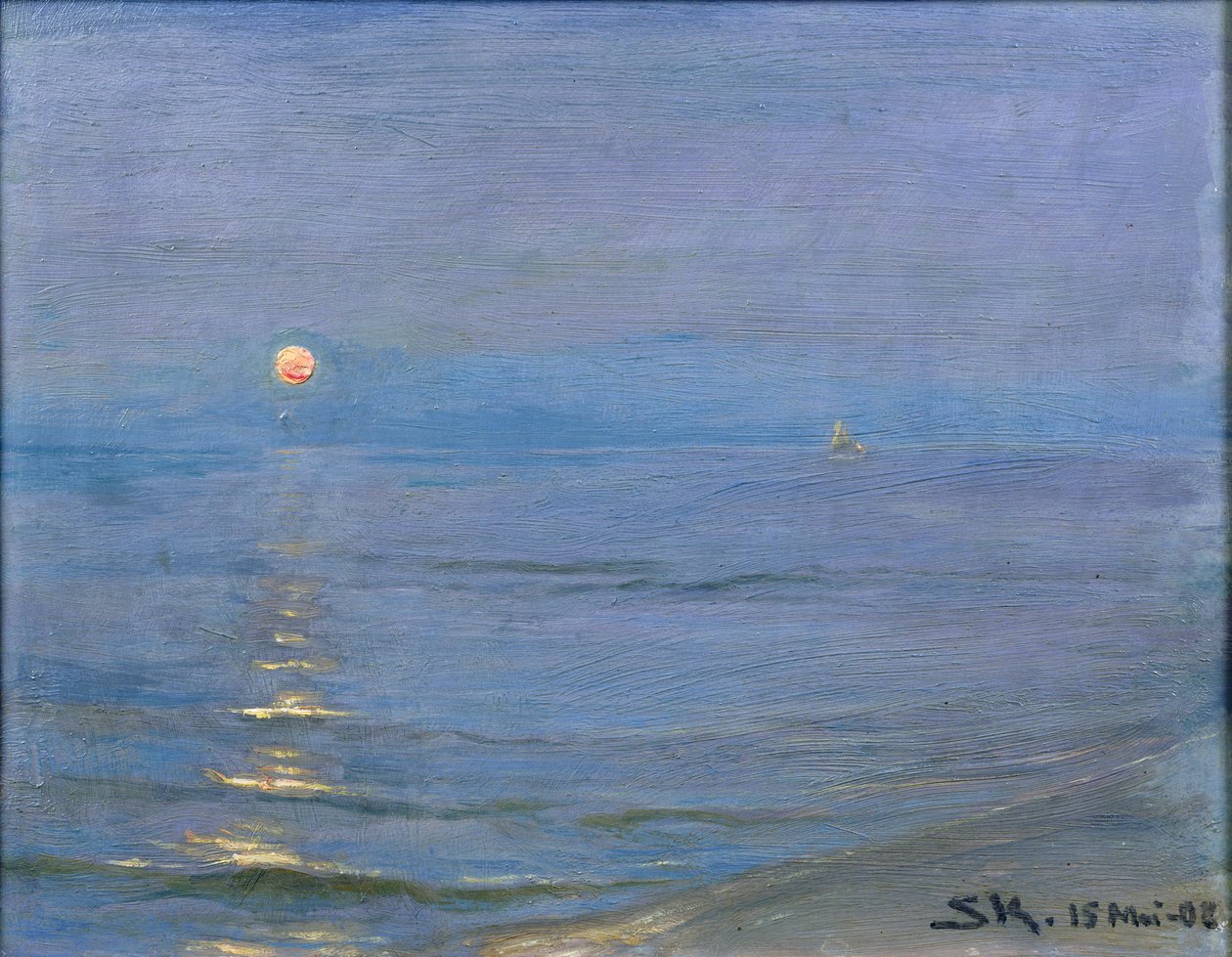 Noite de Verão, Skagen, 1908 de Peder Severin Krøyer