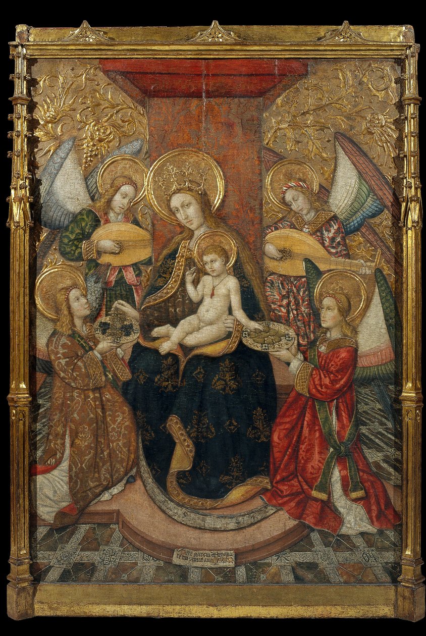 Virgem e anjos de Pedro García de Benabarre