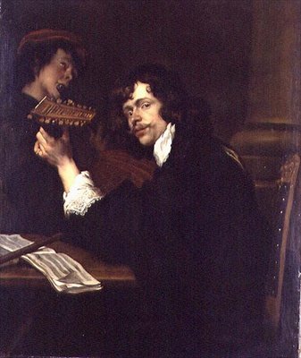 Retrato de um músico de Peeter Franchoys
