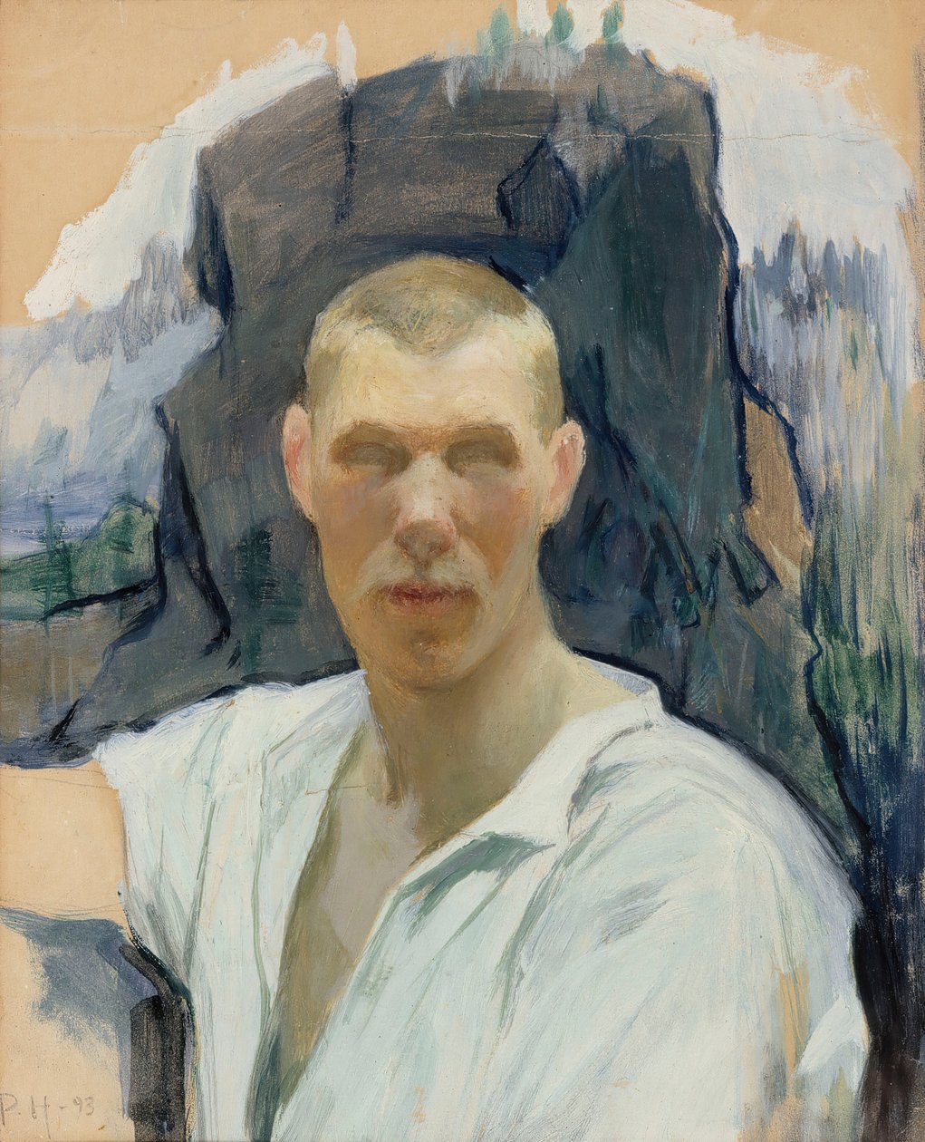 Autorretrato, 1893. de Pekka Halonen