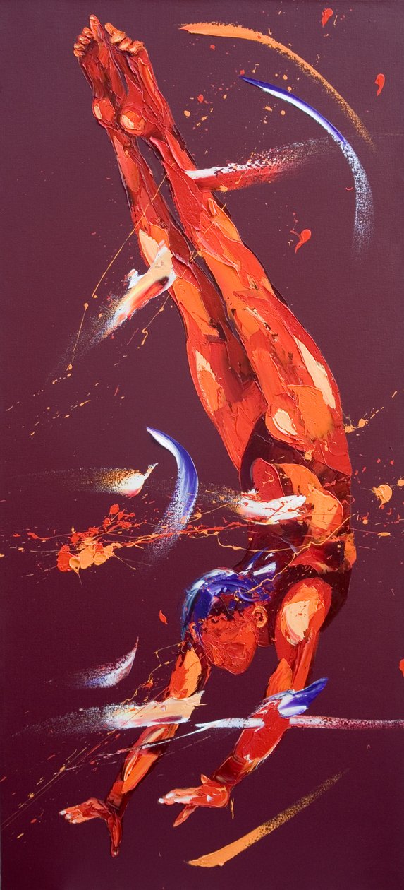 Ginasta Sete, 2011 (óleo sobre tela) de Penny Warden