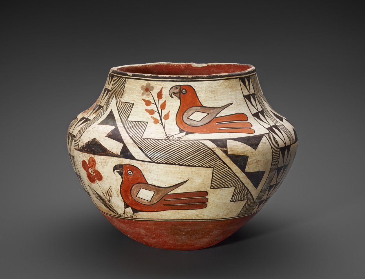 Frasco (Olla) com Papagaios de People Acoma