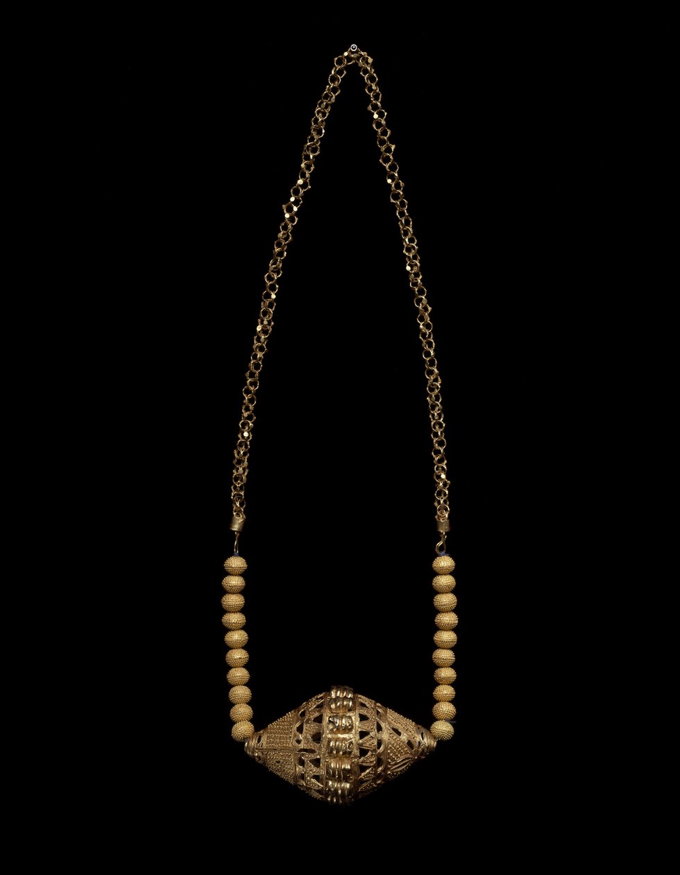 Colar, c. 1900 (ouro) de People Fulani