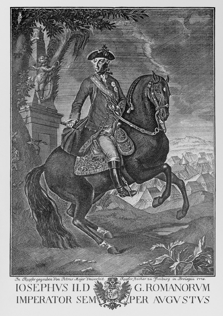Imperador Joseph II a cavalo de Peter Mayer