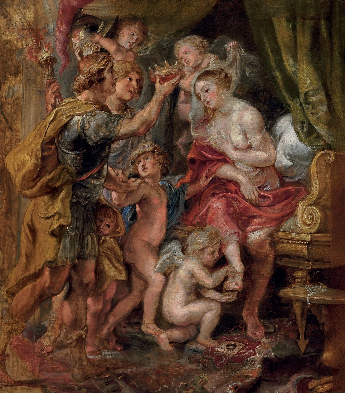 Alexandre e Roxana de Peter Paul Rubens