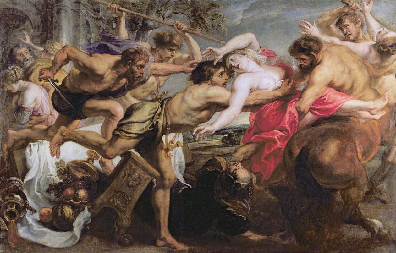 Lapiths e Centauros de Peter Paul Rubens