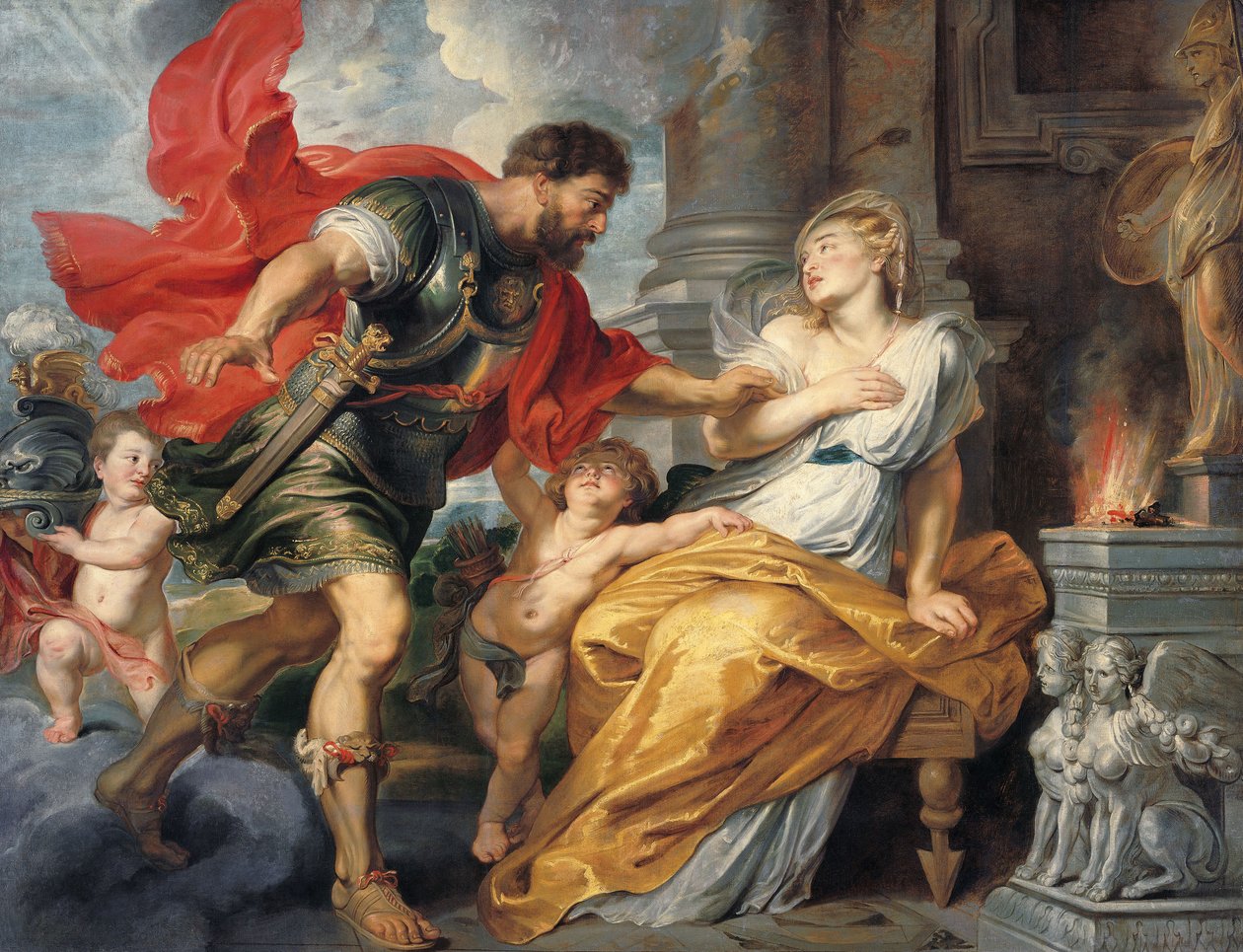 Marte e Rea Silvia de Peter Paul Rubens