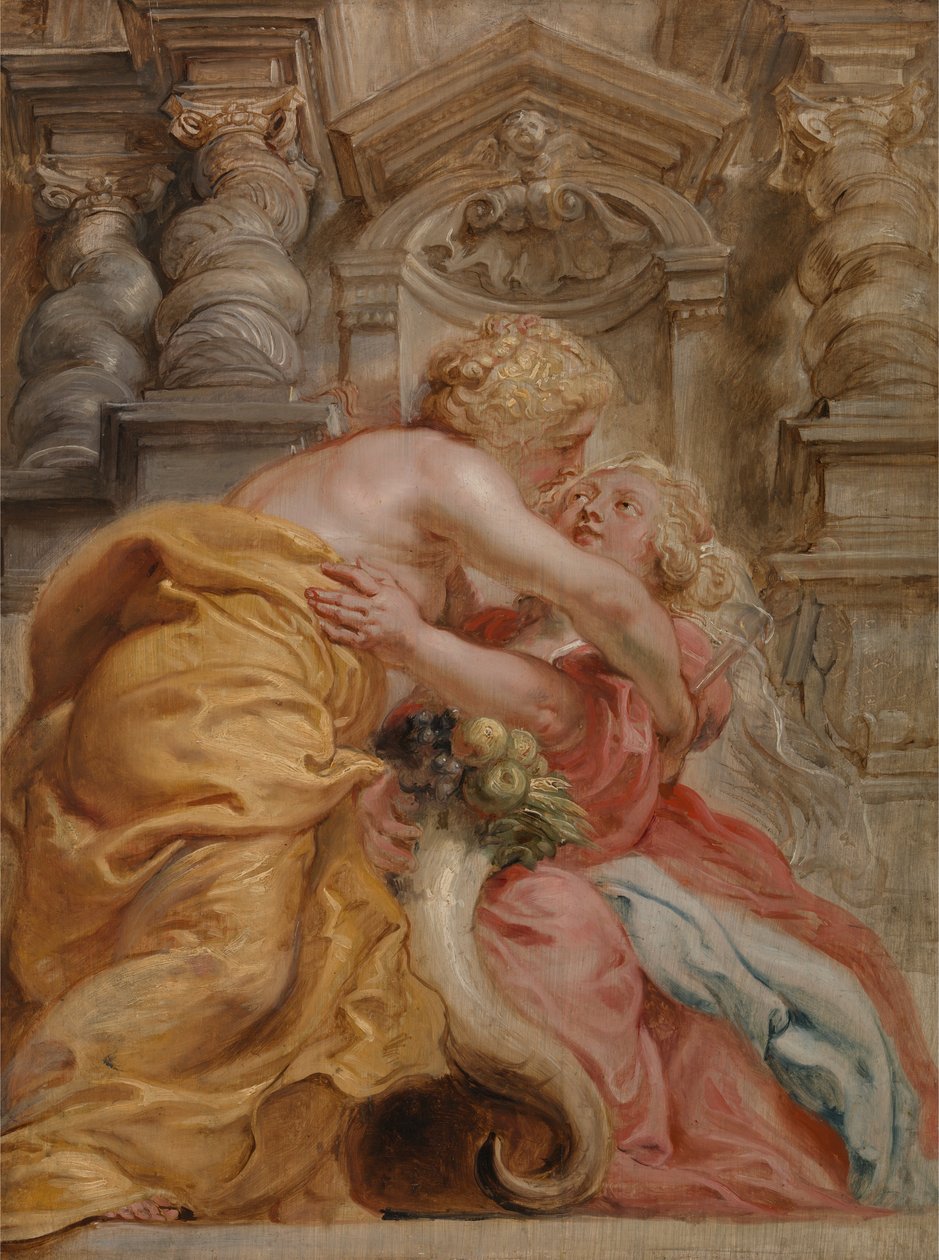 Abraçando a Paz de Peter Paul Rubens