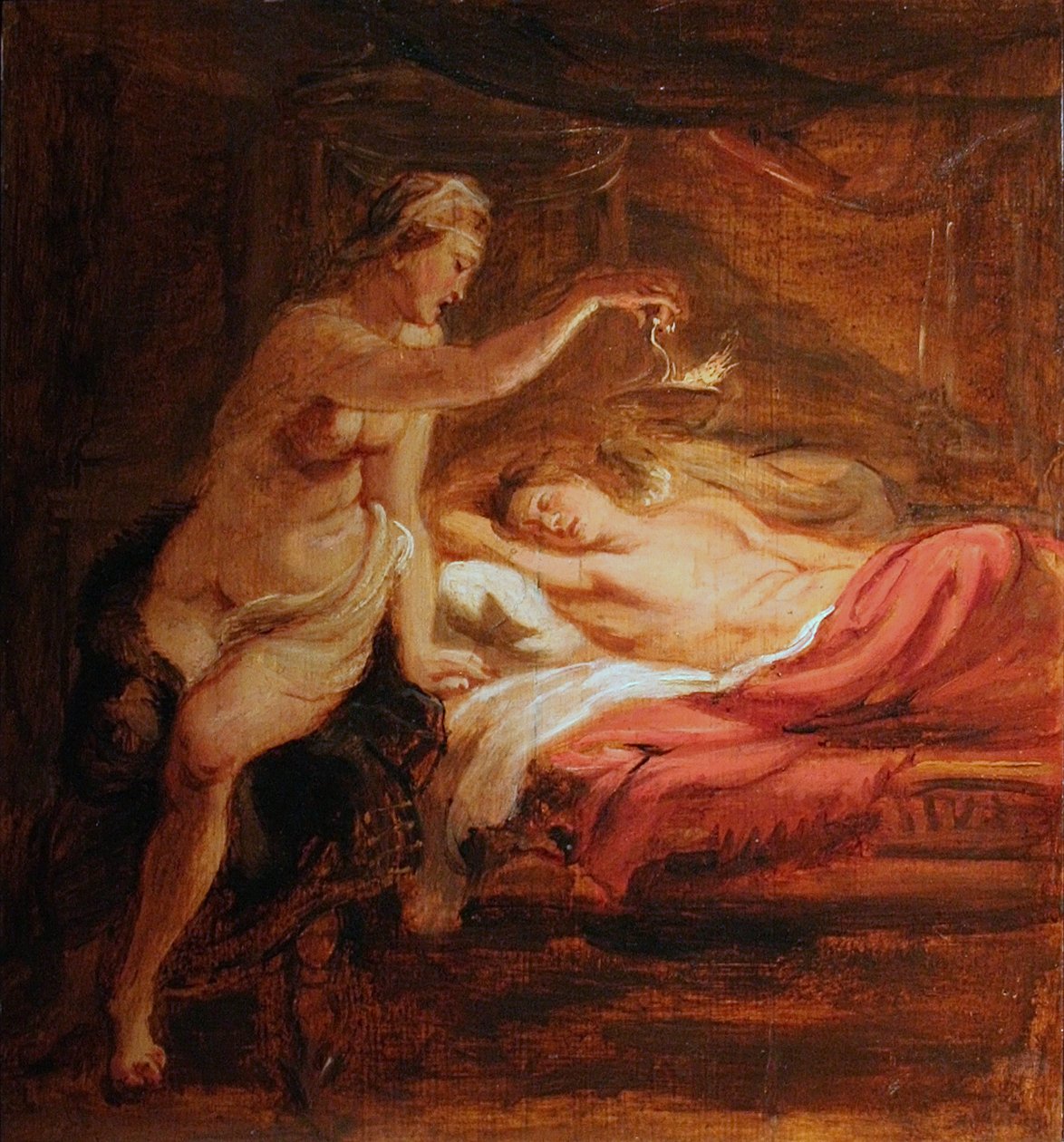 Psique e amor adormecido de Peter Paul Rubens