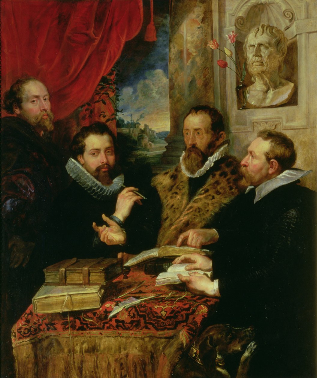 Os quatro filósofos, c.1611-12 de Peter Paul Rubens