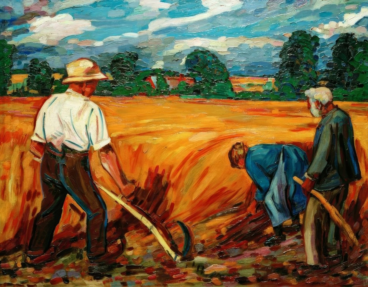 paisagem de Peter August Böckstiegel