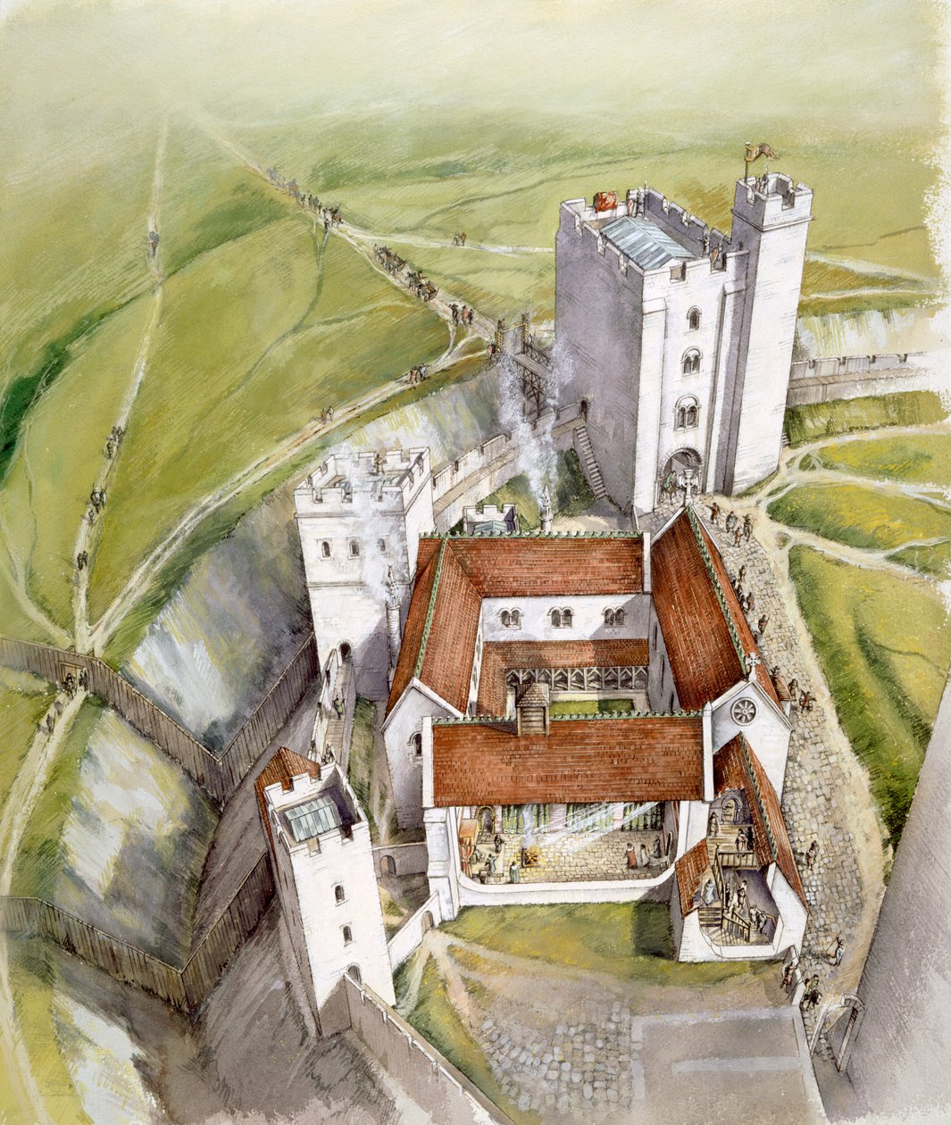Velha Sarum, 1140, c1990-2010 de Peter Dunn