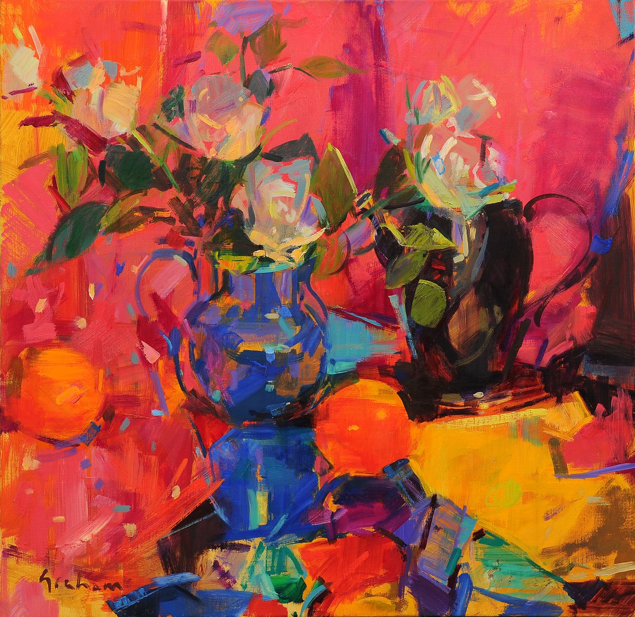 Azul e Rosa de Peter Graham (Contemporary)