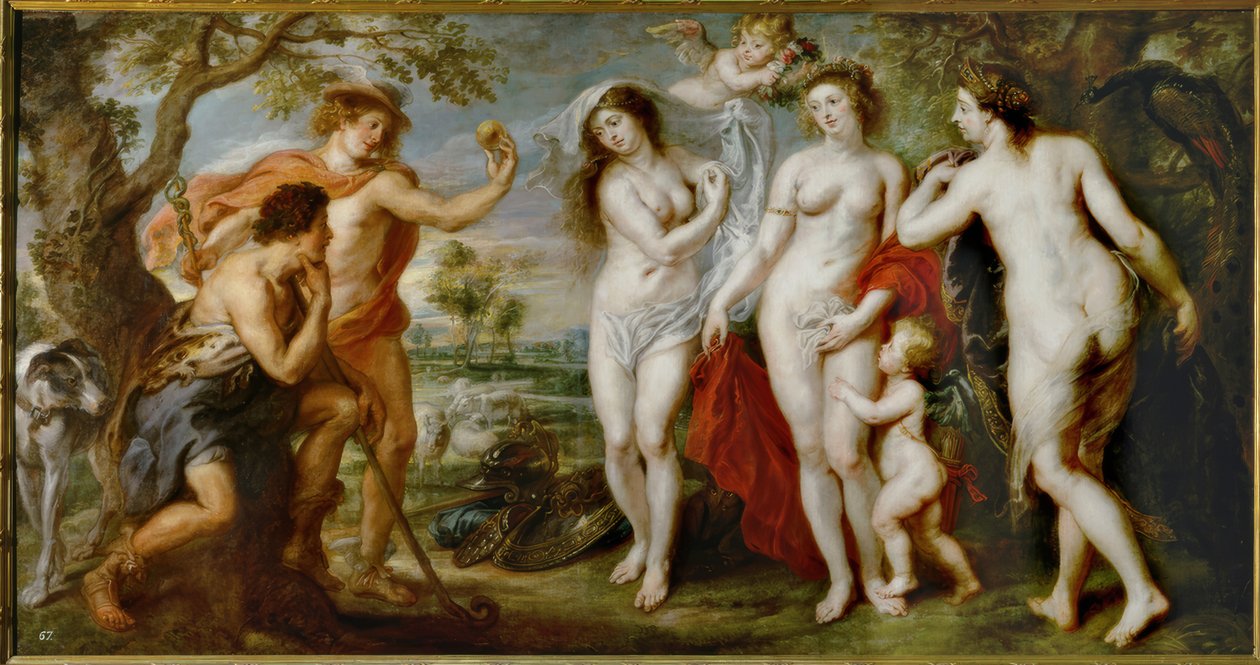 O veredicto de Paris de Peter Paul Rubens