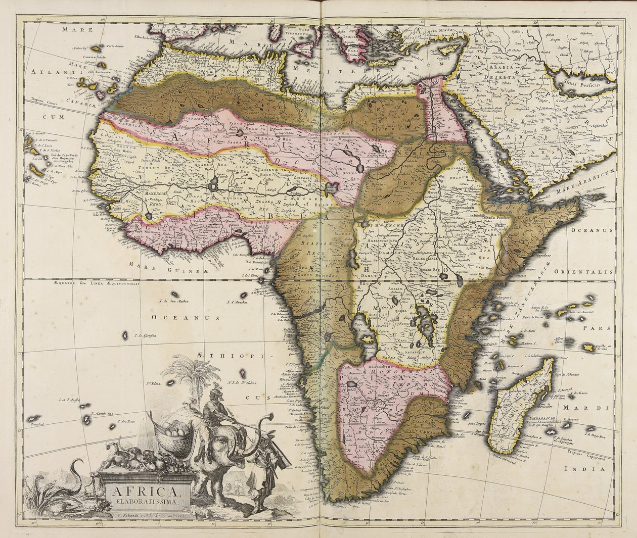 Elaborar África de Peter Schenk the Elder