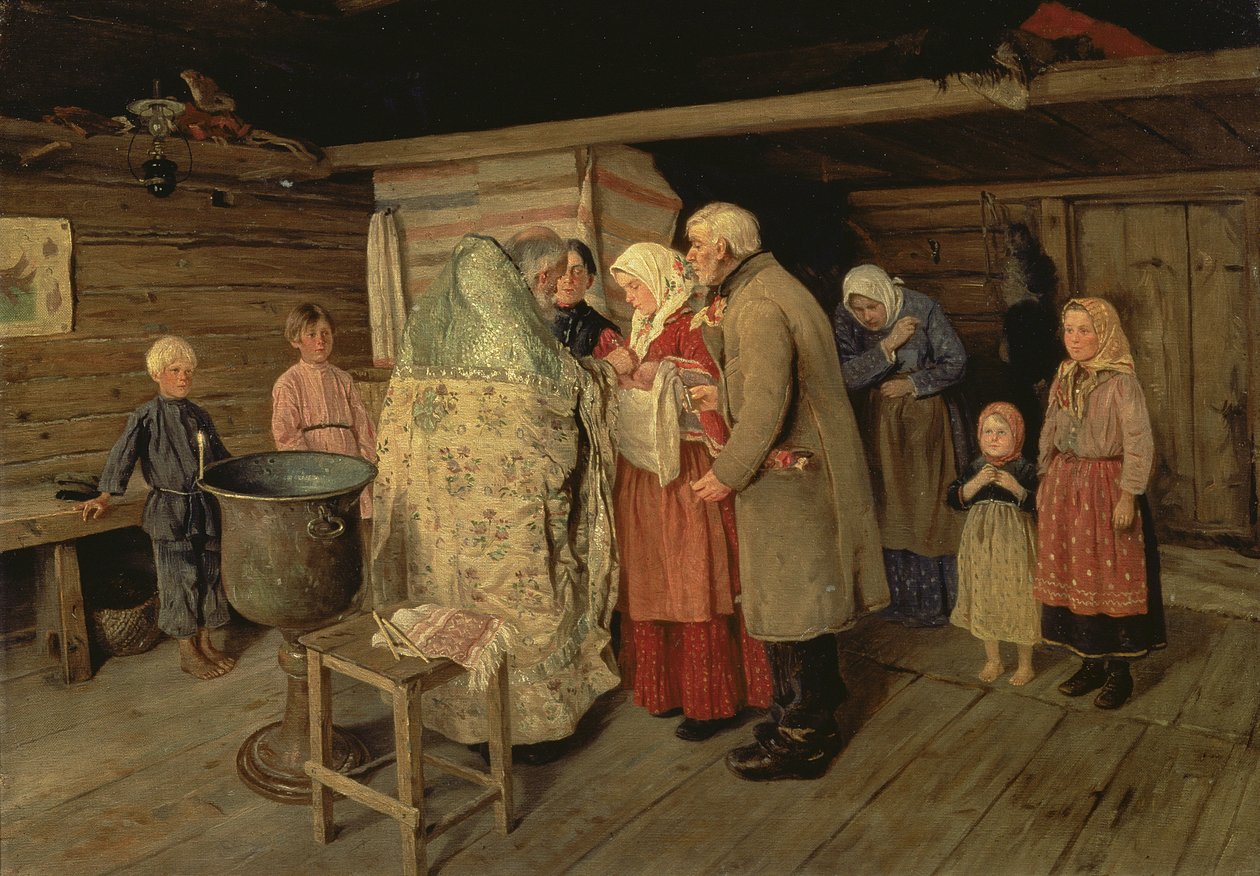 O batismo de 1896 de Petr Korovin