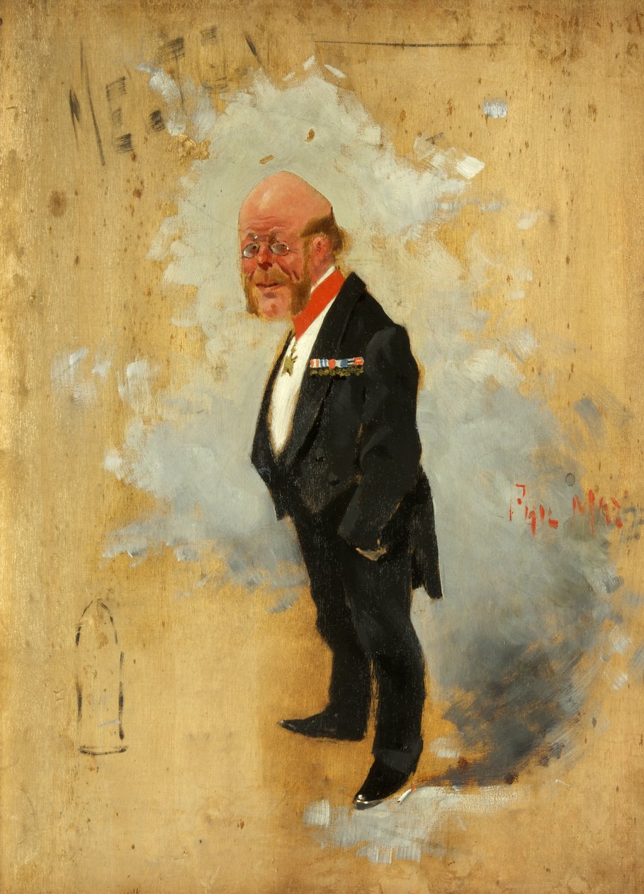 Melton Prior (óleo sobre cartão) de Phil May