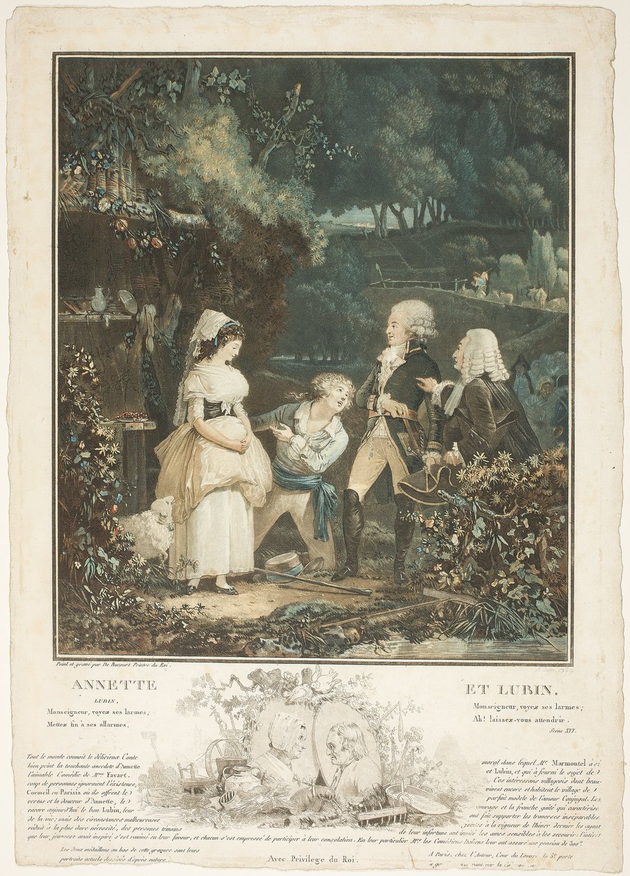 Annette e Lubin de Philibert Louis Debucourt