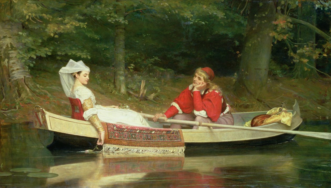 Com o rio, 1869 de Philip Hermogenes Calderon