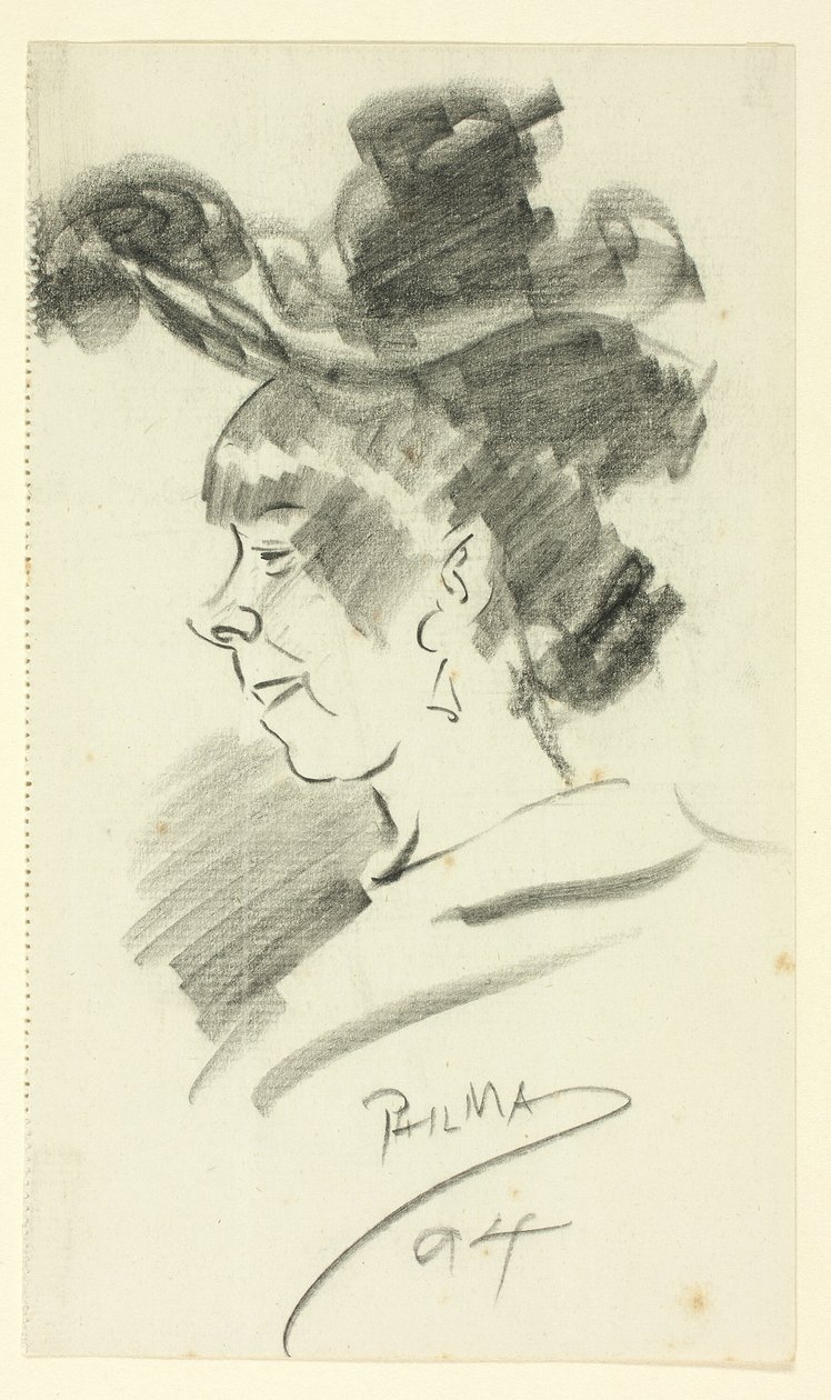 Perfil de uma mulher de Philip William May