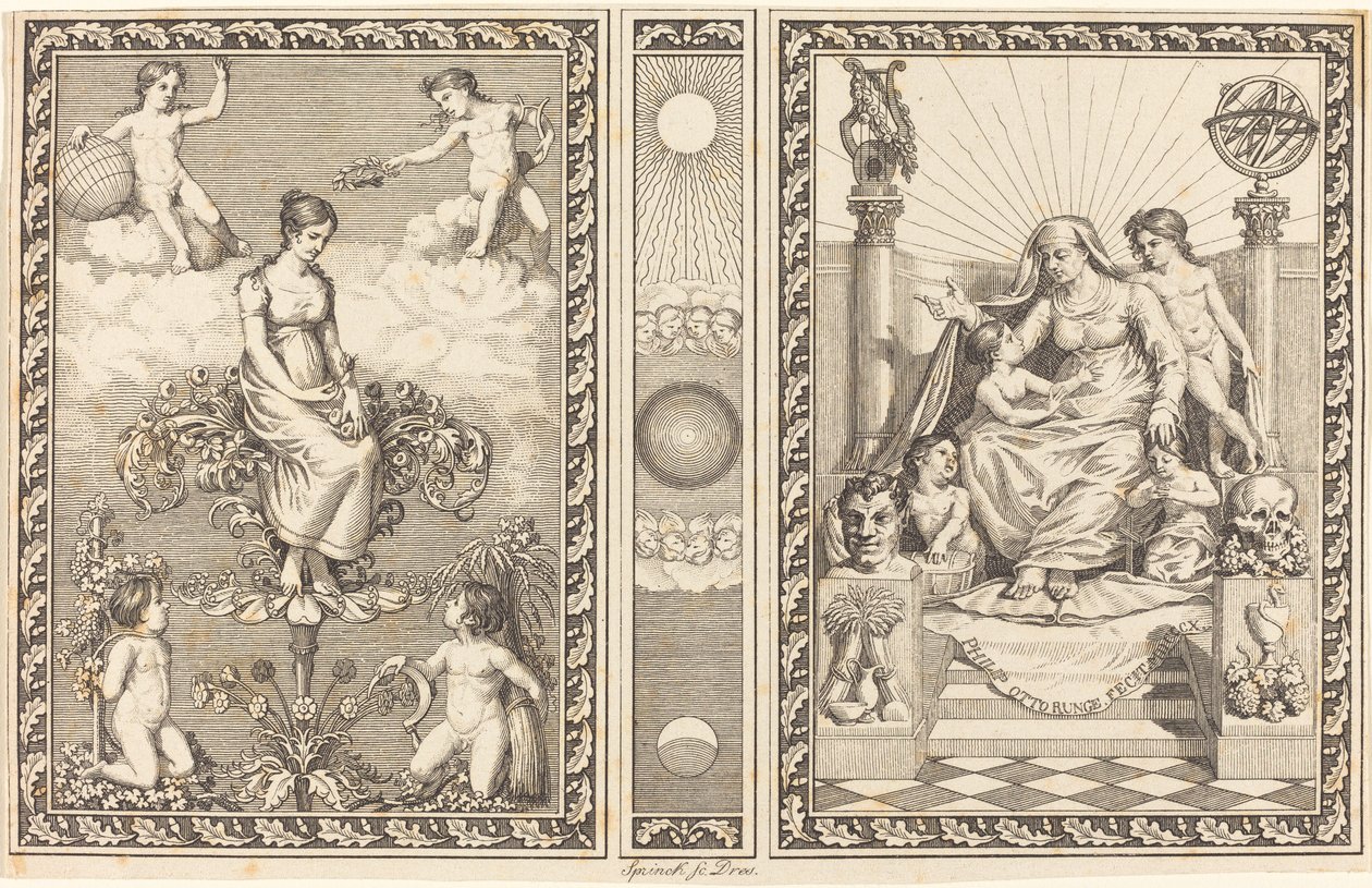 Design para calendário de Philipp Otto Runge