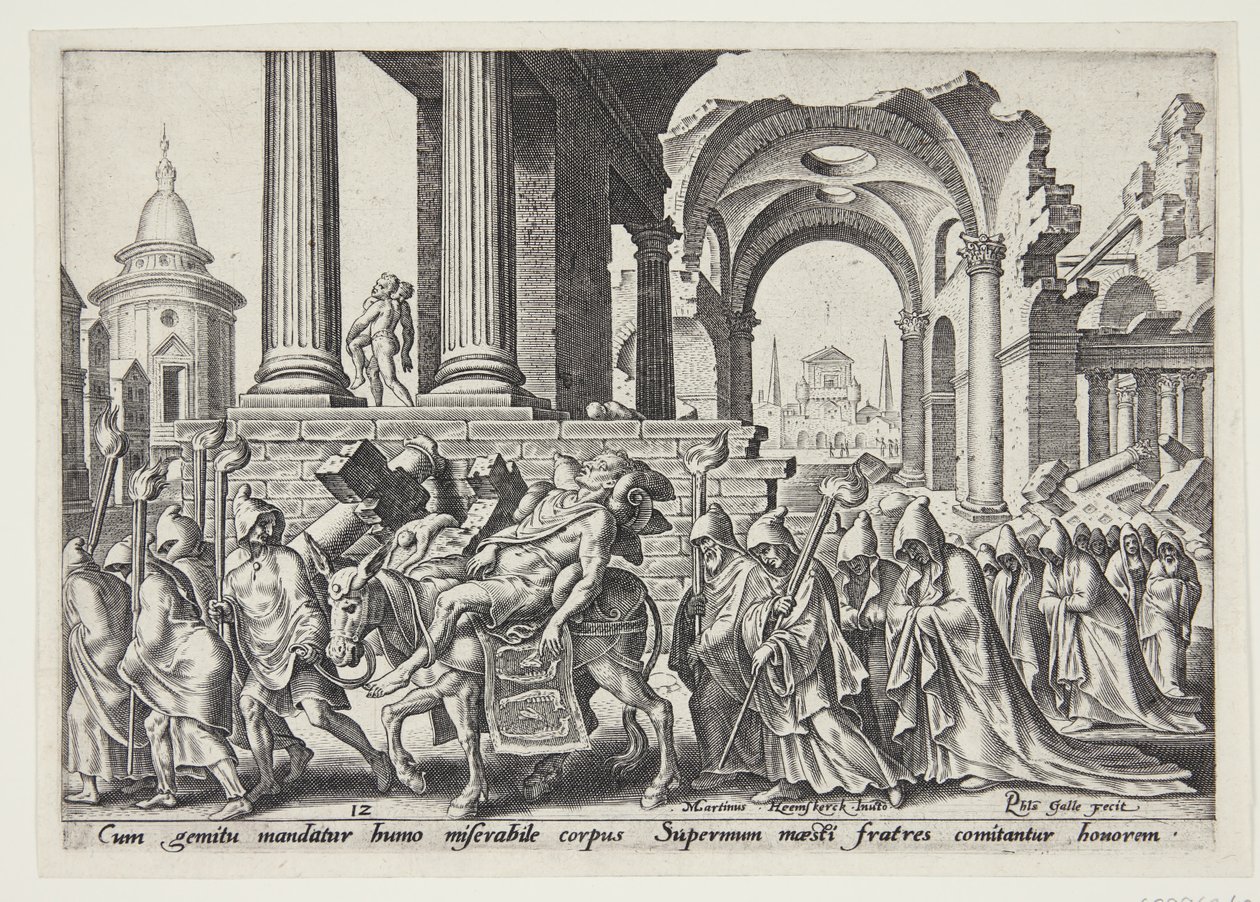 O enterro de Sansão de Philips Galle