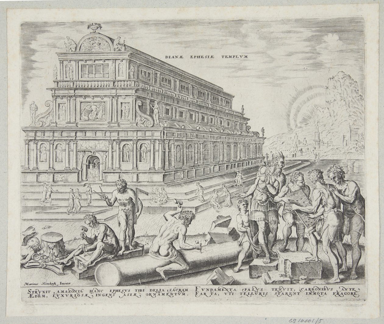 O templo de Diana em Éfeso de Philips Galle