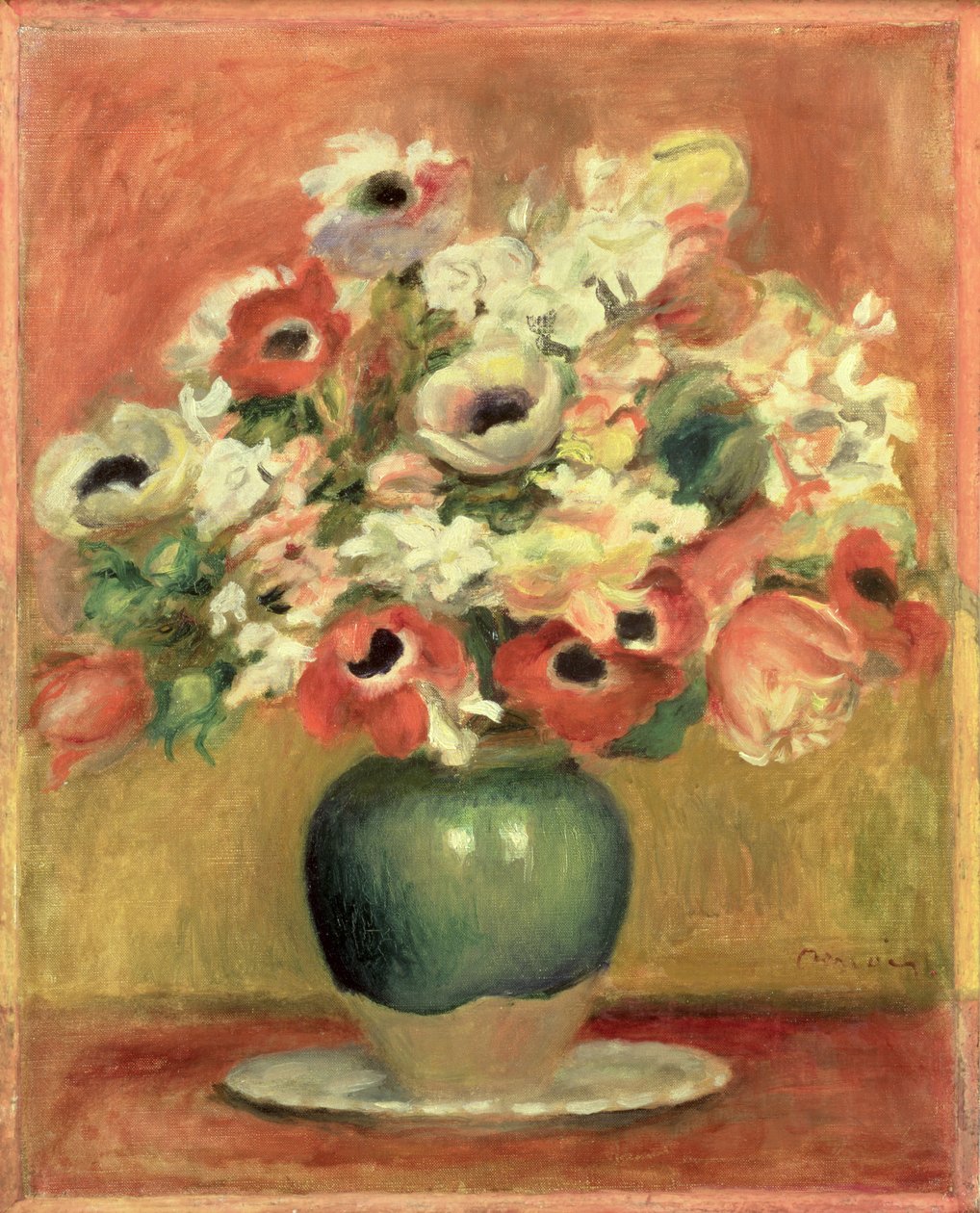 Anêmonas, c.1885 de Pierre Auguste Renoir