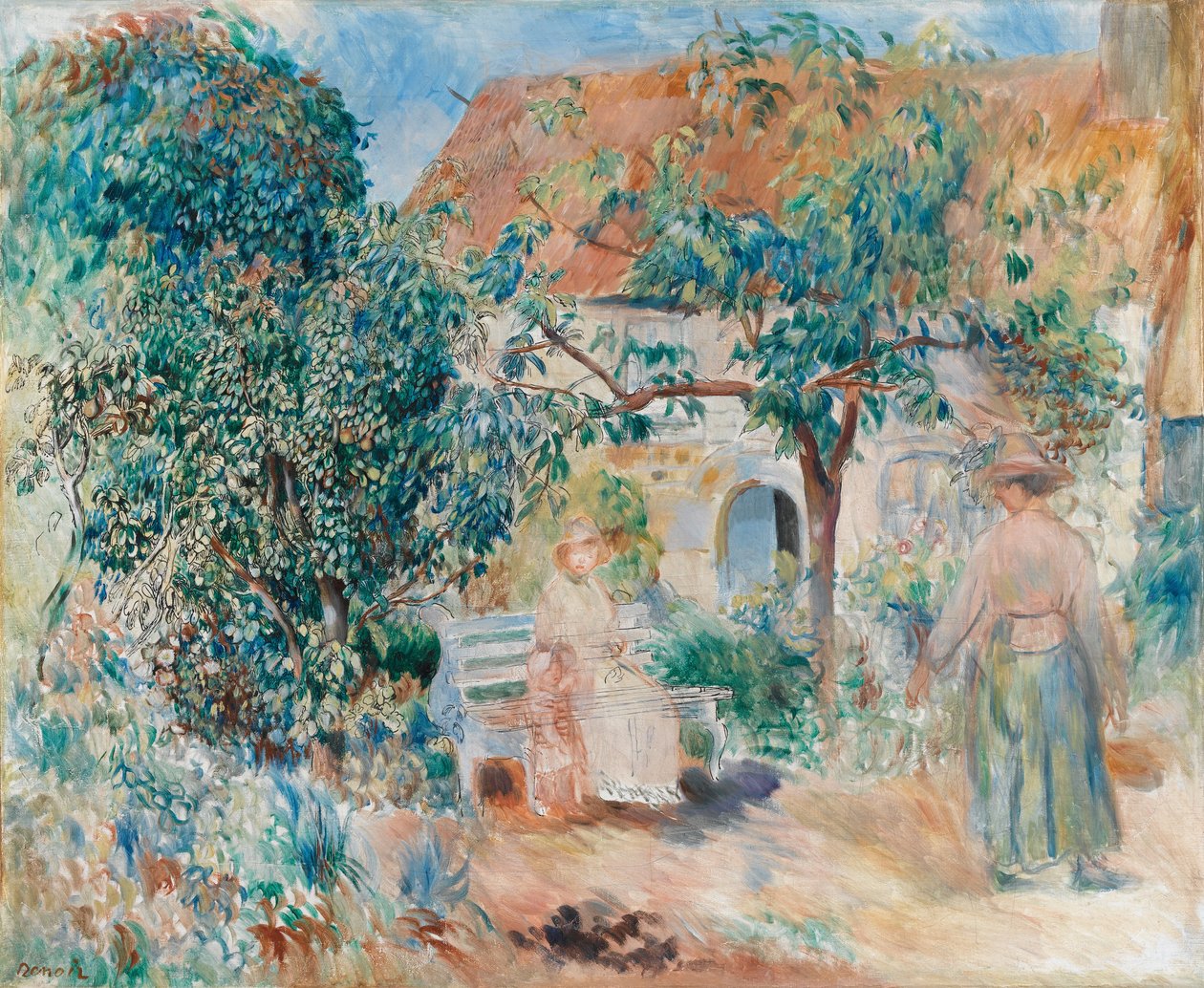 No jardim na Bretanha de Pierre Auguste Renoir