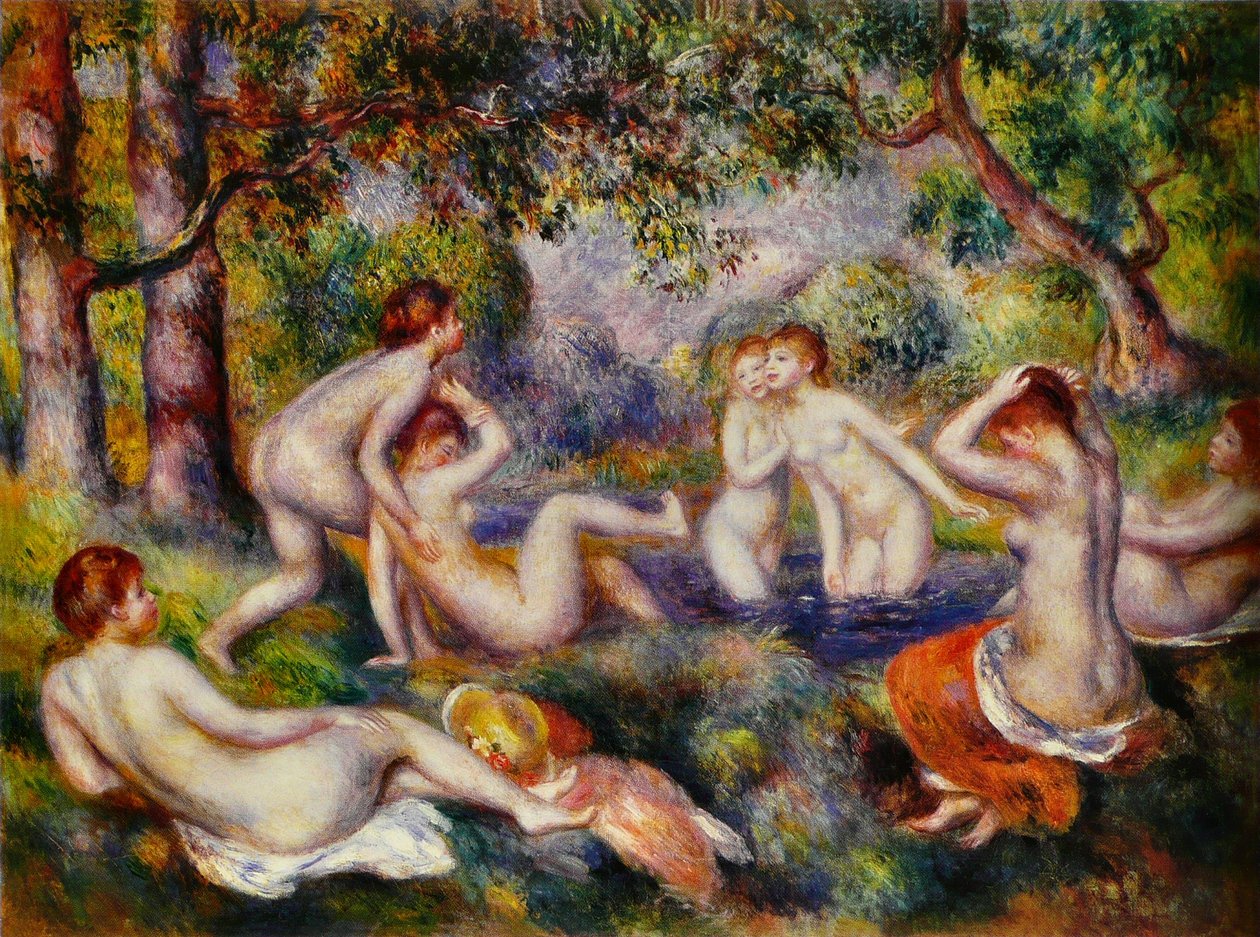 Banhista na floresta de Pierre Auguste Renoir