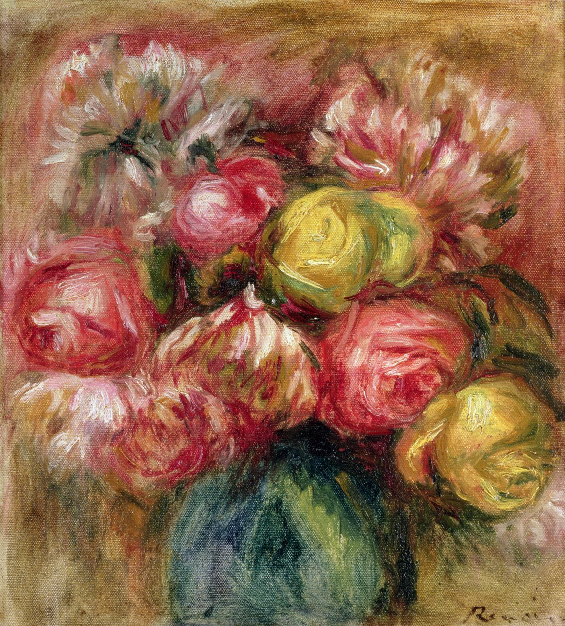 Crisântemos de Pierre Auguste Renoir