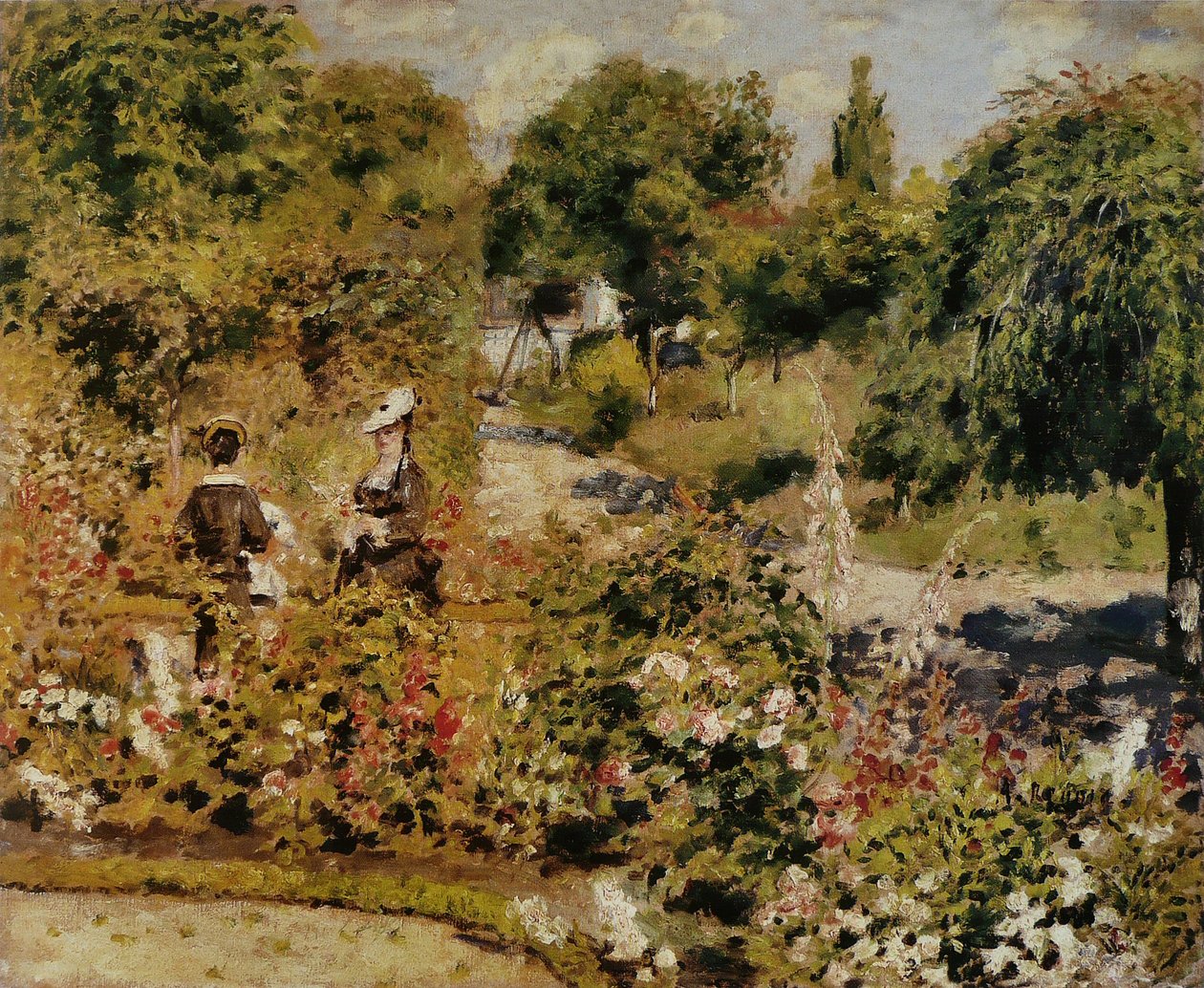 Jardim em Fontenay de Pierre Auguste Renoir