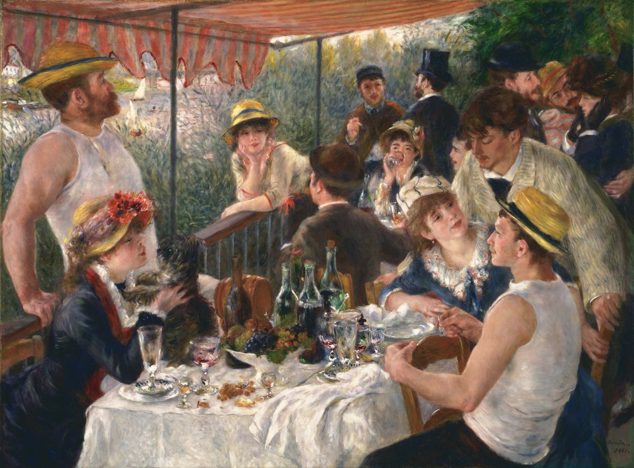 Almoço do Boating Party de Pierre Auguste Renoir