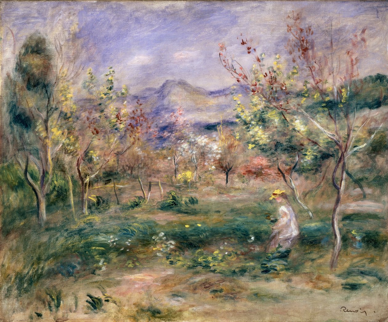 Pomar na Primavera de Pierre Auguste Renoir