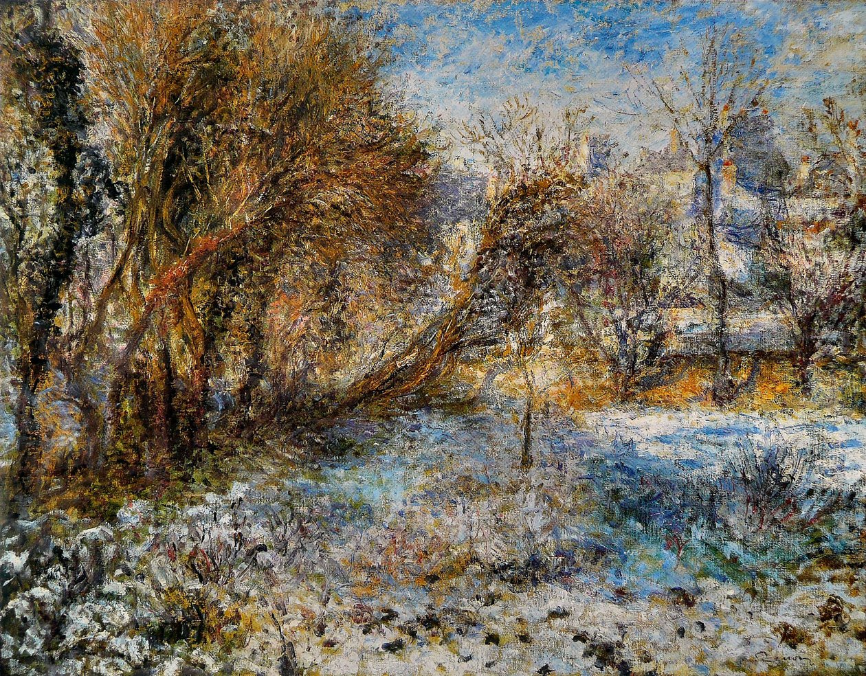 Paisagem de neve de Pierre Auguste Renoir