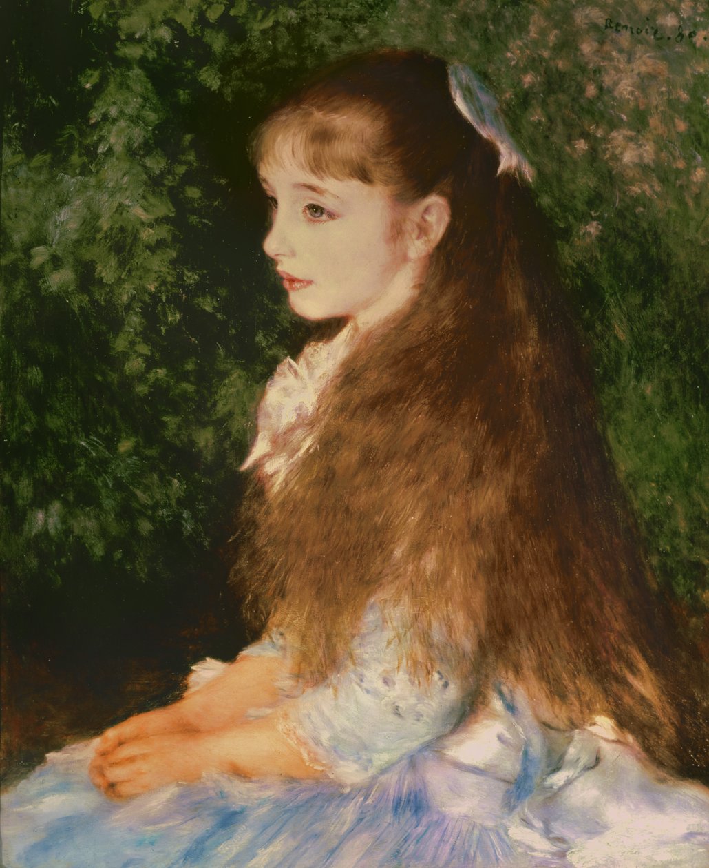 Retrato de Mademoiselle Irene Cahen de Antuérpia, 1880 de Pierre Auguste Renoir