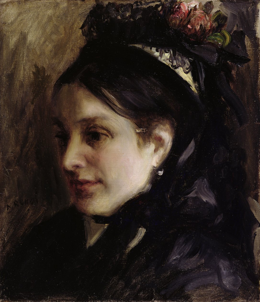 Retrato de Rapha Maitre, 1870 de Pierre Auguste Renoir