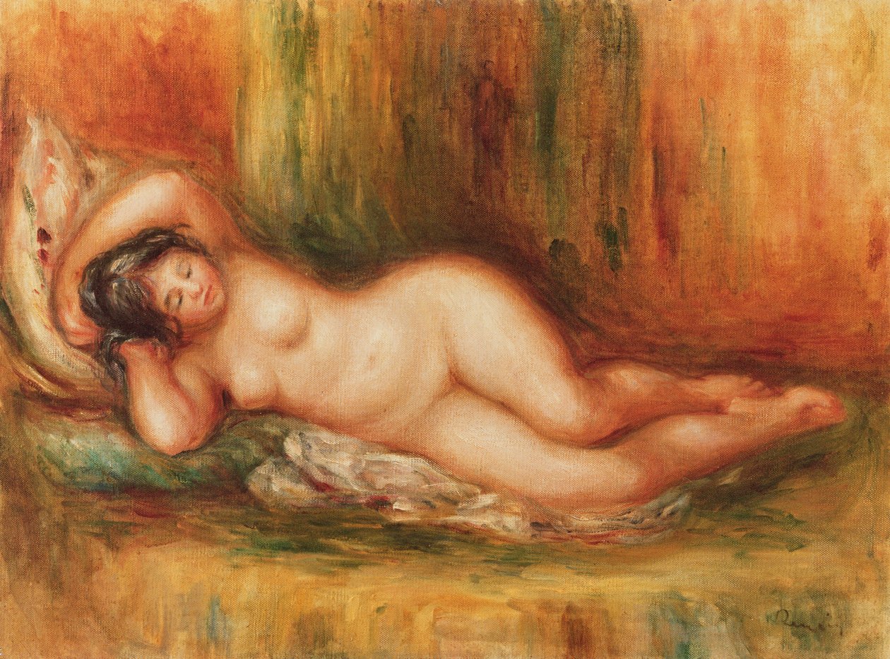 Banhista reclinada de Pierre Auguste Renoir