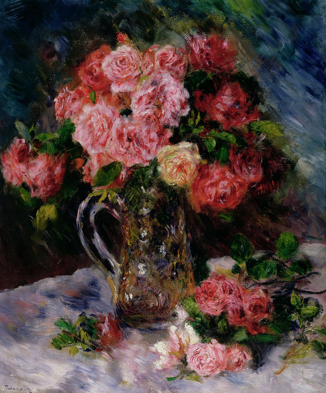Rosas, c.1879 de Pierre Auguste Renoir
