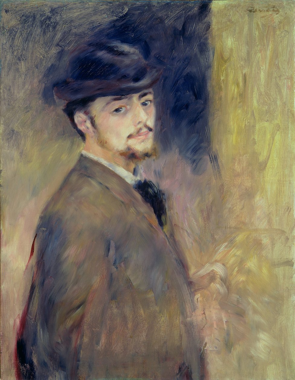 Auto-retrato, 1876 de Pierre Auguste Renoir