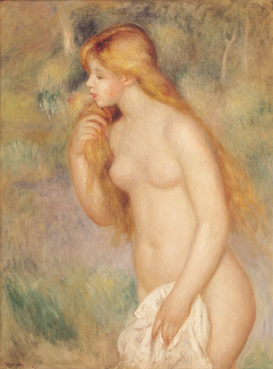 Banhista em Pé, 1896 de Pierre Auguste Renoir