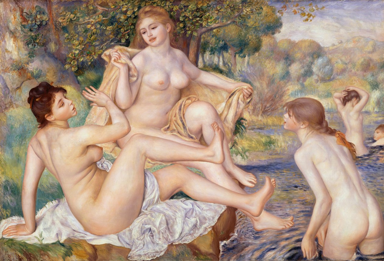 Os grandes banhistas de Pierre Auguste Renoir
