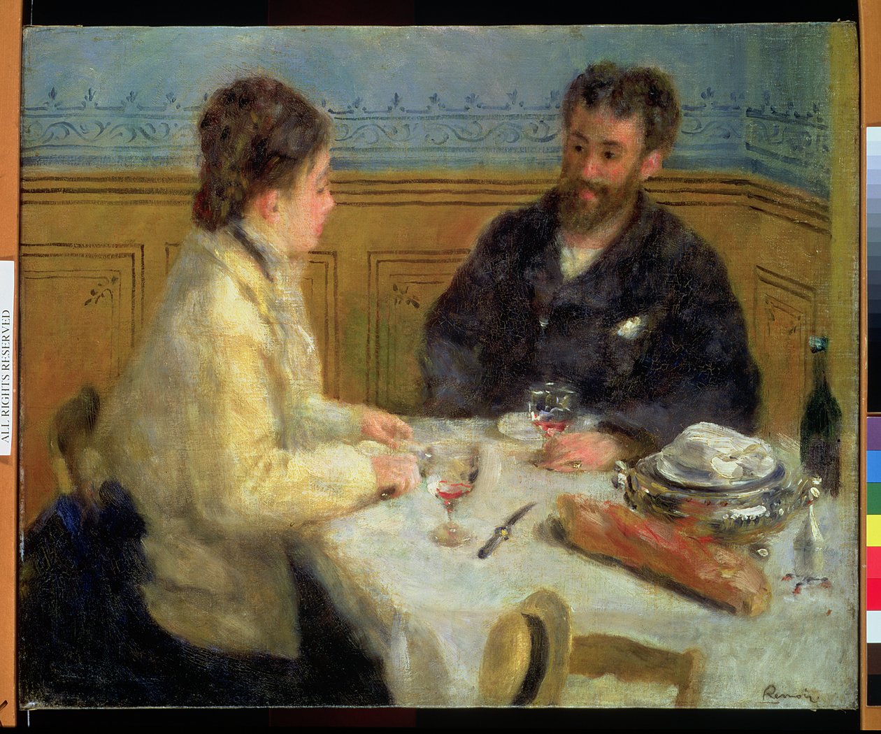 O almoço, c.1879 de Pierre Auguste Renoir